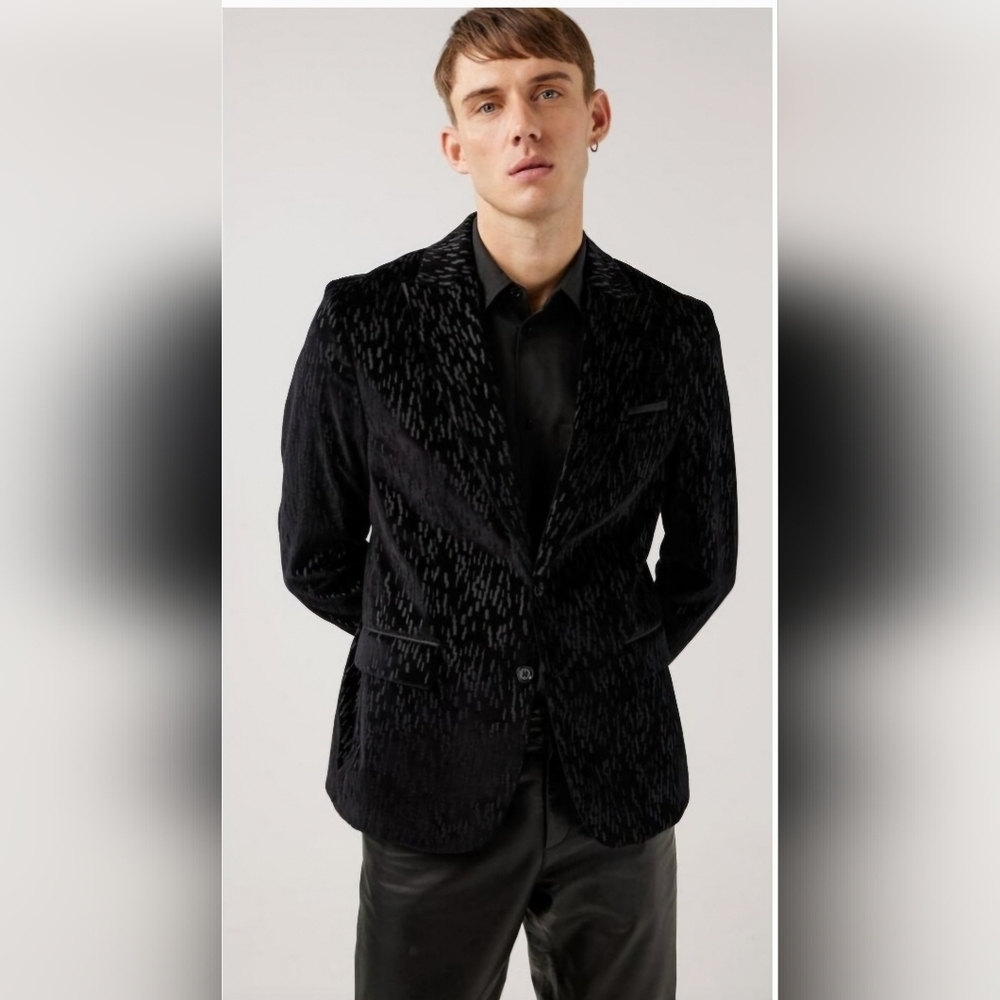 NWT J. Lindeberg Men's Suit Jacket Lenny Velvet Blazer Size 48R Prom Ret $447